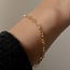 3.9mm Granchio Link Bracelet in Sterling Silver Gold Vermeil