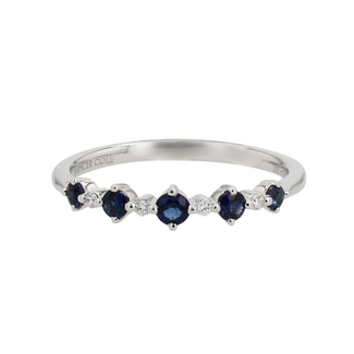Colour by Spicer Cole Sapphire & Diamond Band