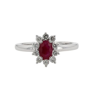 Colour by Spicer Cole val Ruby & Diamond Ring