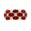Ruby & Canadian Diamond Ring in 14K Yellow Gold