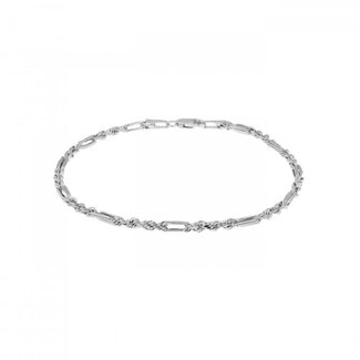 Everyday Silver by Spicer Cole 3.6mm Figaro Rope Bracelet