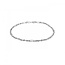 3.6mm Figaro Rope Bracelet in Sterling Silver