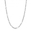 3.6mm Figaro Rope Chain Necklace in Sterling Silver