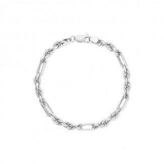 Everyday Silver by Spicer Cole 5.5mm Figaro Rope Bracelet