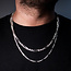 5.5mm Figaro Rope Chain in Sterling Silver