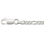 4.0mm Figaro Chain Necklace in Sterling Silver