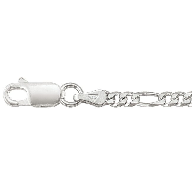 4.0mm Figaro Chain Necklace in Sterling Silver