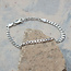 4.3mm Flat Curb Chain Bracelet in Sterling Silver