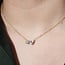 Cubic Zirconia Toi-et-Moi Necklace in Sterling Silver