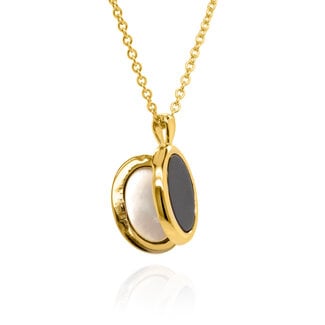 Everyday Silver by Spicer Cole Double-Sided Round Locket Necklace
