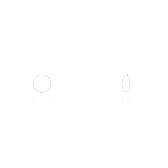 1.25mm Sleeper Hoop Earrings in Sterling Silver