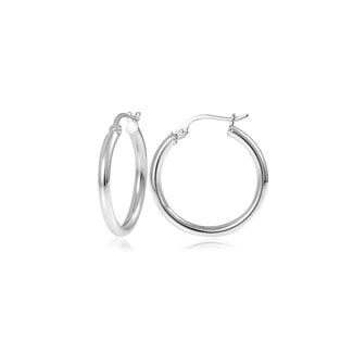 Everyday Silver by Spicer Cole 2mm Tube Hoop Earrings in Sterling Silver