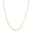 1.8mm Paperclip Chain in Sterling Silver Gold Vermeil