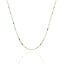 1.0mm Two-Tone Link & Bar Chain in Gold Vermeil Sterling Silver