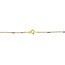 1.0mm Two-Tone Link & Bar Chain in Gold Vermeil Sterling Silver