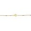 1.0mm Two-Tone Link & Bar Chain in Gold Vermeil Sterling Silver