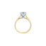 Solitaire Round Lab Grown Diamond Engagement Ring in 14K Yellow & White Gold