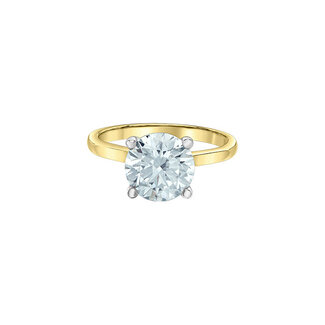 Diamond Evolution Hidden Halo Round Lab Grown Diamond Engagement Ring