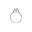 Halo Emerald Lab Grown Diamond Engagement Ring in 14K White Gold