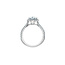 Halo Pear Lab Grown Diamond Engagement Ring in 14K White Gold