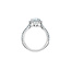 Halo Oval Lab Grown Diamond Engagement Ring in 14K White Gold