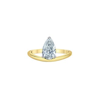 Diamond Evolution Freeform Pear Lab Grown Diamond Engagement Ring