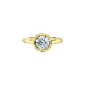 Diamond Evolution Bezel Set Round Lab Grown Diamond Engagement Ring