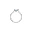 Bezel Set Oval Lab Grown Diamond Engagement Ring in 14K White Gold