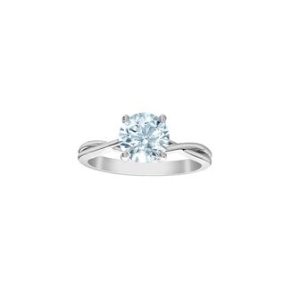 Diamond Evolution Twisted Solitaire Round Lab Grown Diamond Engagement Ring