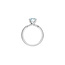 Twisted Solitaire Round Lab Grown Diamond Engagement Ring in 14K White Gold