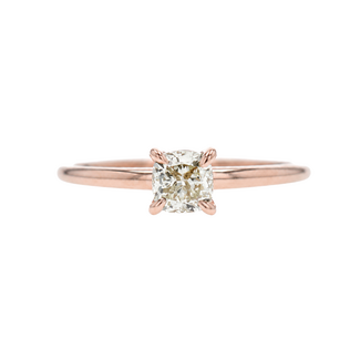 Beyond Round Bridal by Spicer Cole Solitaire Cushion Cut Diamond Engagement Ring
