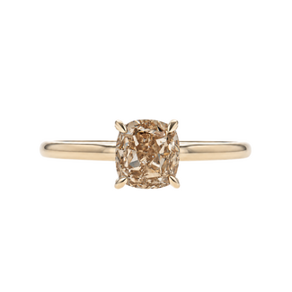 Beyond Round Bridal by Spicer Cole Solitaire Cushion Cut Diamond Engagement Ring
