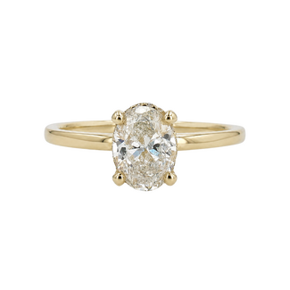 Beyond Round Bridal by Spicer Cole Hidden Halo Oval Diamond Engagement Ring
