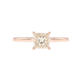 Beyond Round Bridal by Spicer Cole Solitaire Princess Cut Diamond Engagement Ring
