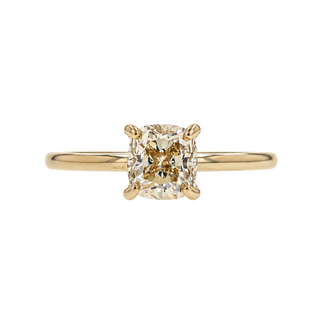 Beyond Round Bridal by Spicer Cole Solitaire Cushion Cut Diamond Engagement Ring