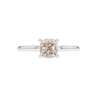 Beyond Round Bridal by Spicer Cole Solitaire Cushion Cut Diamond Engagement Ring