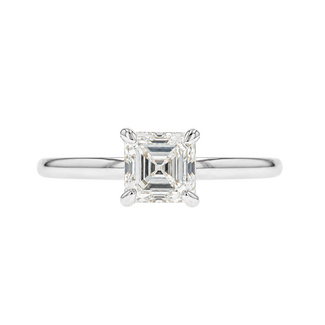 Beyond Round Bridal by Spicer Cole Solitaire Square Emerald Cut Diamond Engagement Ring