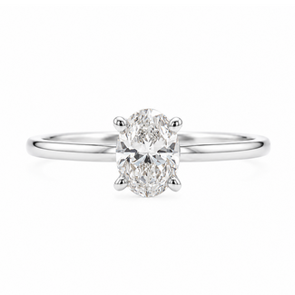 Beyond Round Bridal by Spicer Cole Solitaire Oval Diamond Engagement Ring