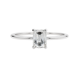 Beyond Round Bridal by Spicer Cole Solitaire Emerald Cut Diamond Engagement Ring
