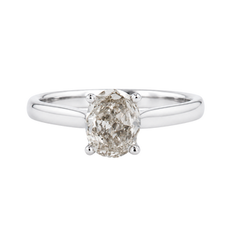 Beyond Round Bridal by Spicer Cole Solitaire Oval Diamond Engagement Ring
