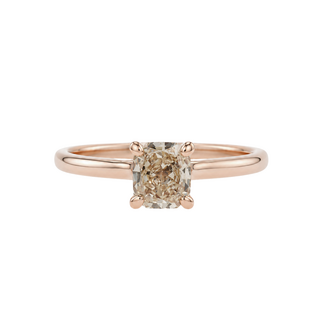 Beyond Round Bridal by Spicer Cole Solitaire Radiant Cut Diamond Engagement Ring