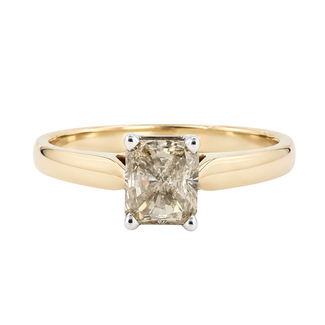 Beyond Round Bridal by Spicer Cole Solitaire Radiant Cut Diamond Engagement Ring