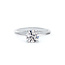 Solitaire Round Diamond Engagement Ring in 14K White Gold