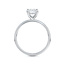 Solitaire Round Diamond Engagement Ring in 14K White Gold