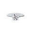 Cathedral Solitaire Round Diamond Engagement Ring in 14K White Gold