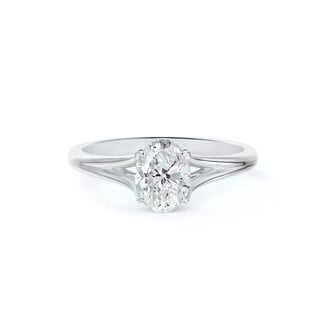 Beyond Round Bridal by Spicer Cole Solitaire Oval Diamond Engagement Ring