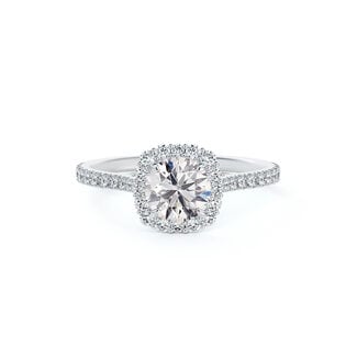 Utwo Bridal by Spicer Cole Halo Round Diamond Engagement Ring