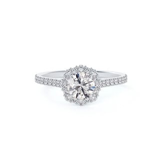 Utwo Bridal by Spicer Cole Halo Round Diamond Engagement Ring