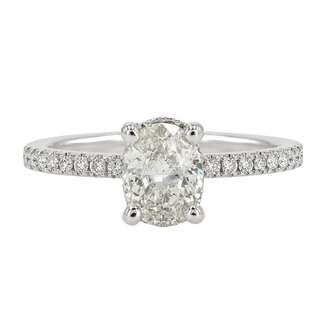 Utwo Bridal by Spicer Cole Hidden Halo Oval Diamond Engagement Ring