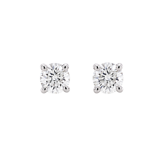Everyday Diamonds by Spicer Cole Round Brilliant Cut Diamond Screwback Stud Earrings